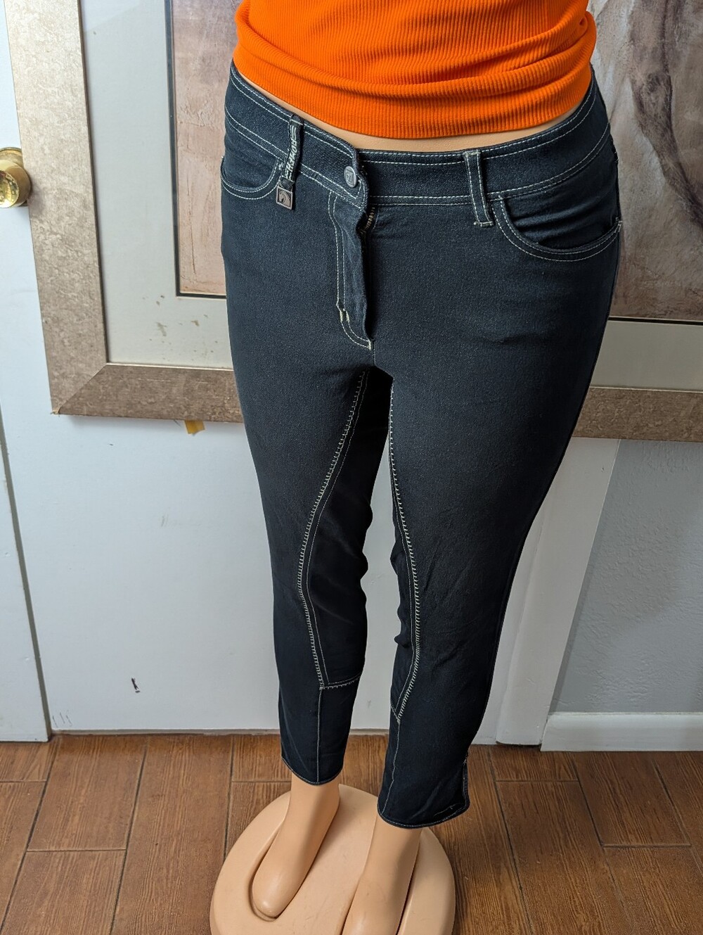 Romfh Denim Full Seat Equestrian Riding Breeches Breeches Size 28 - Picture 2 of 10